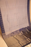 Harbor grey and blue pure touch silk saree