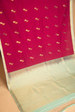 Fandango purple and mint green semi silk saree