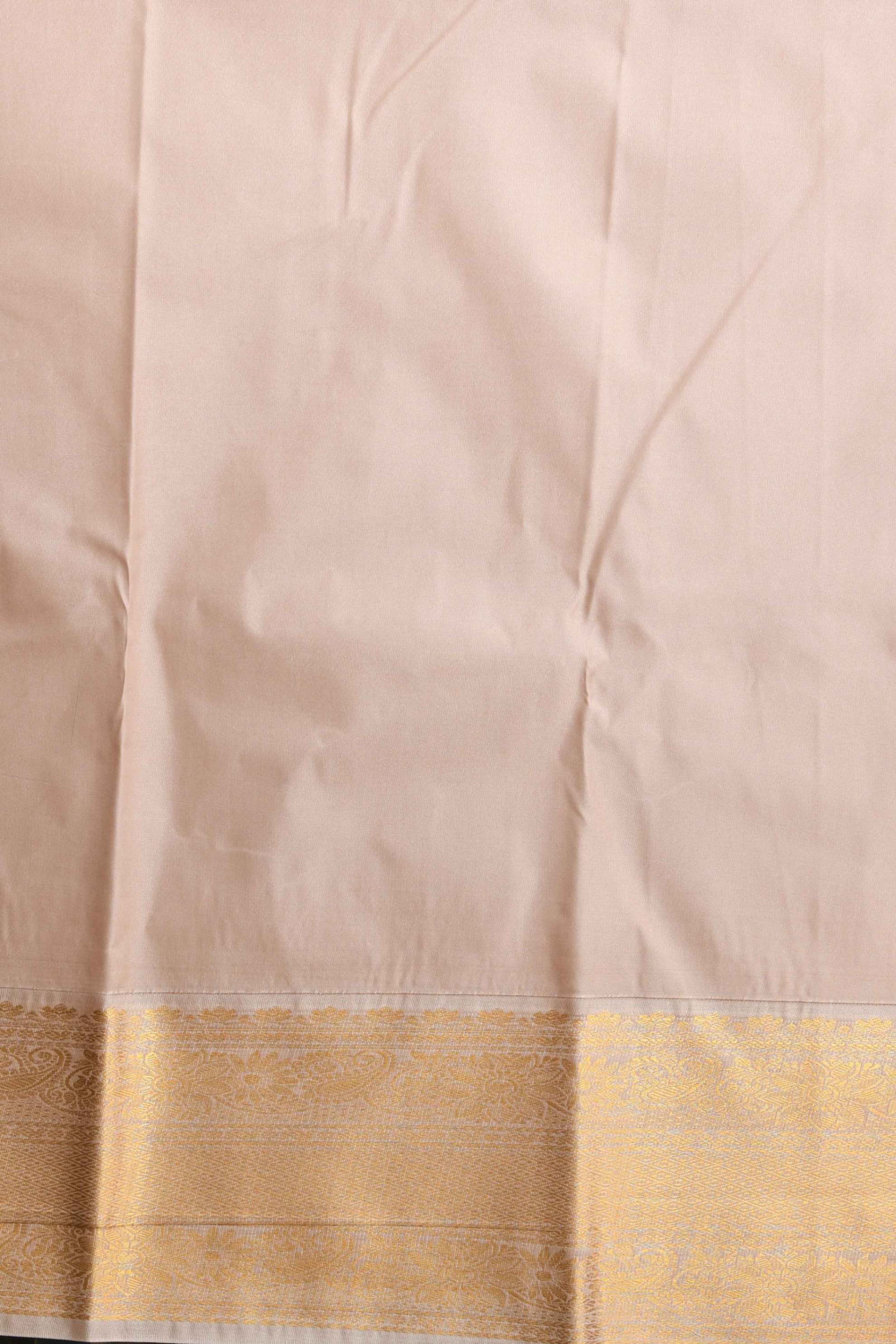 Copper brown semi silk saree