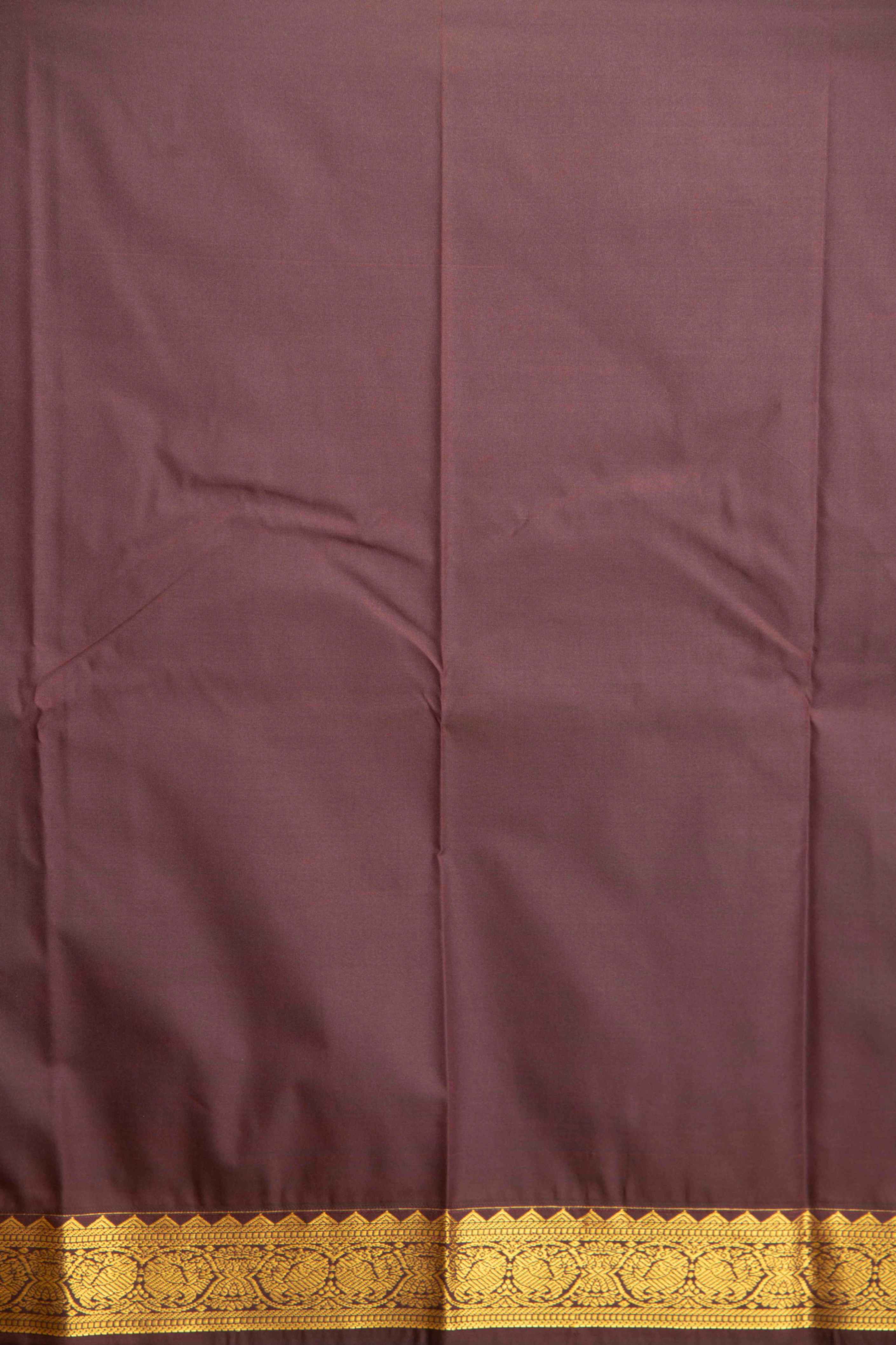 Yam orange semi silk saree