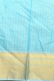 Purplish blue and baby blue aayiram butta semi silk saree