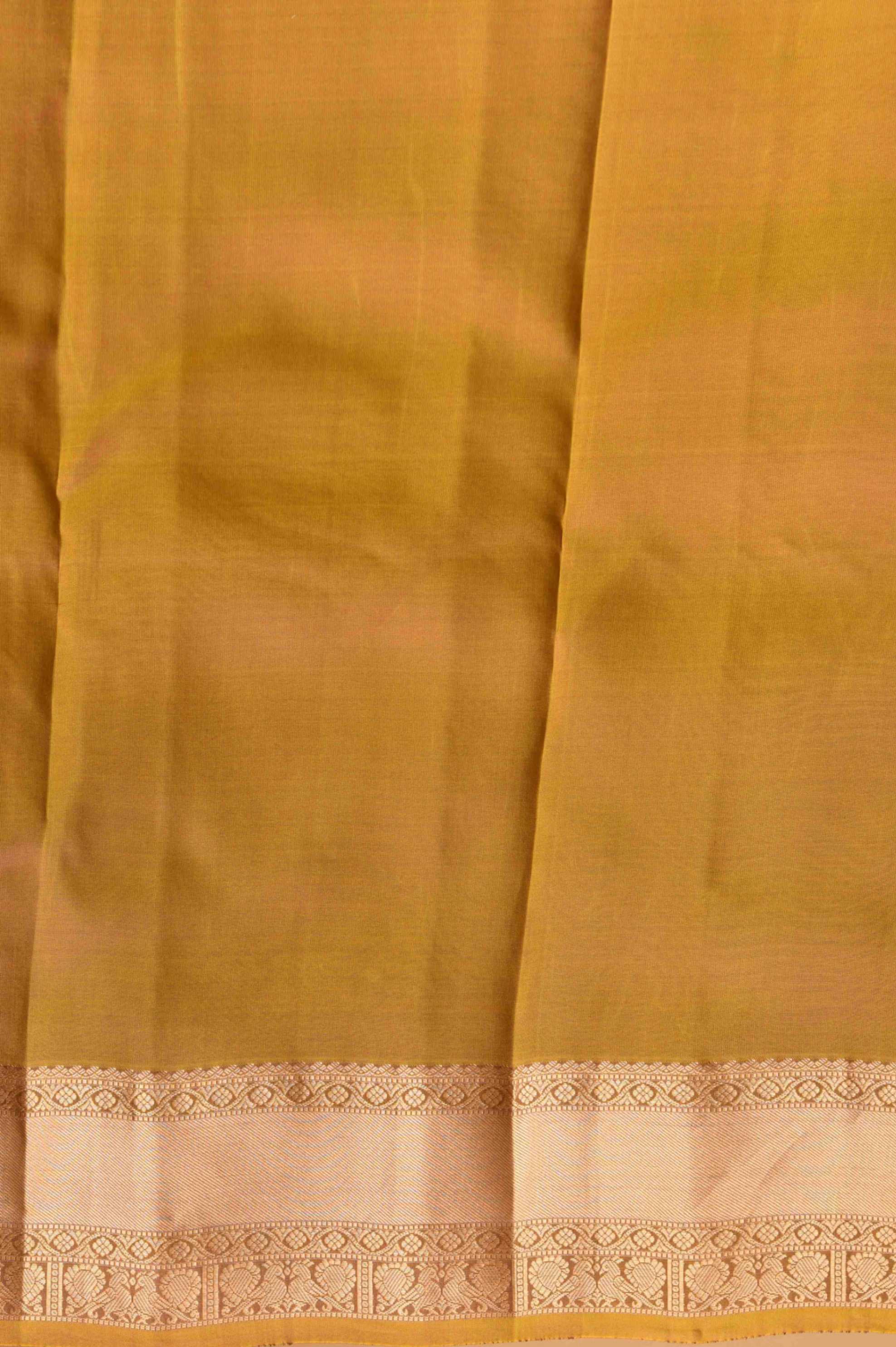 Jam Purple and mustard pure touch silk saree