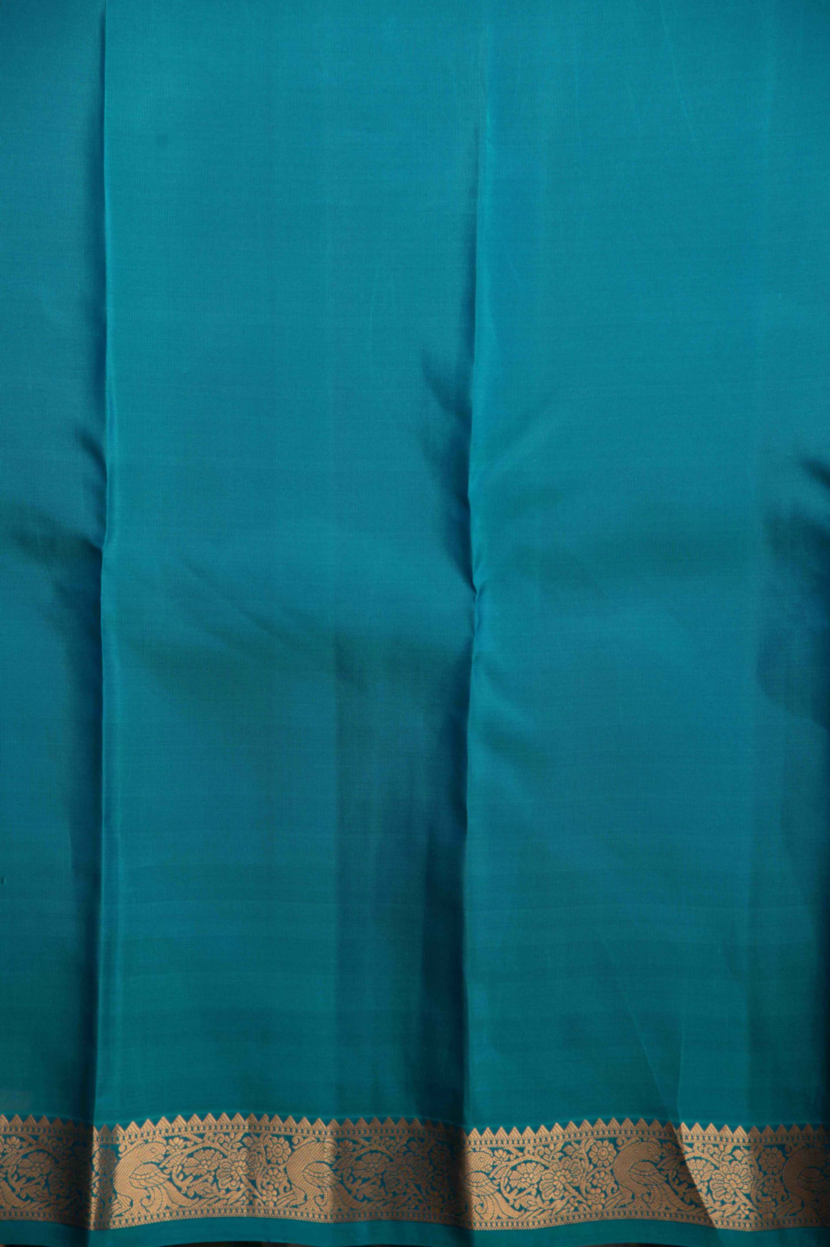 Lapis blue with arctic blue pure touch silk saree