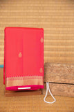 Orange soda and pink pure touch silk saree