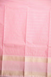 Bottle green and baby pink veldhari semi silk saree
