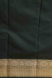 Bottle green designer soft silk saree