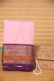 Baby pink soft silk saree