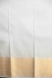 Bronze brown and grey soft silk saree