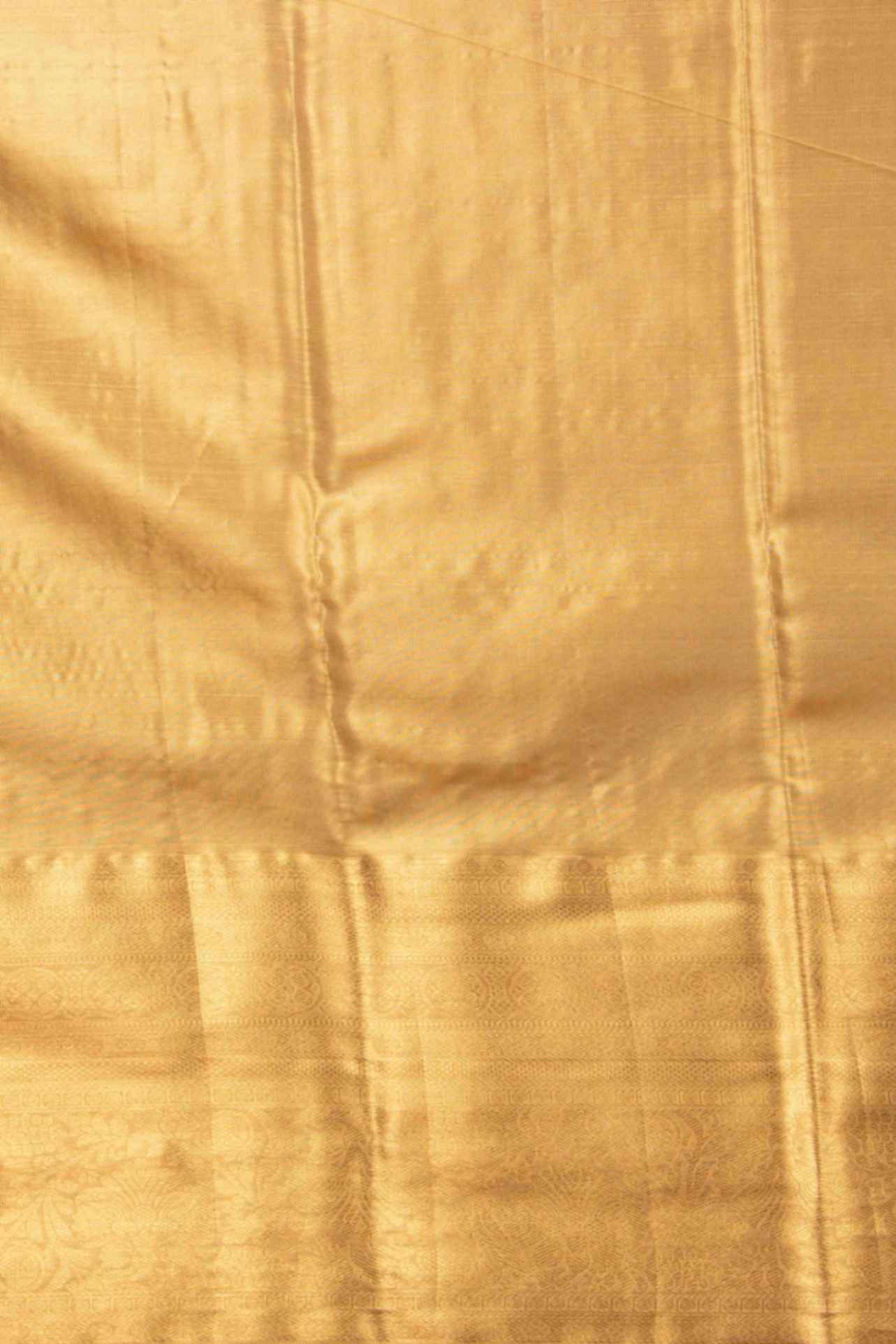 Red and gold tissue silk saree