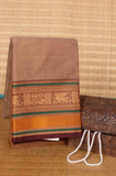 Light brown kanchi cotton saree