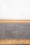Offwhite and grey kanchi cotton saree