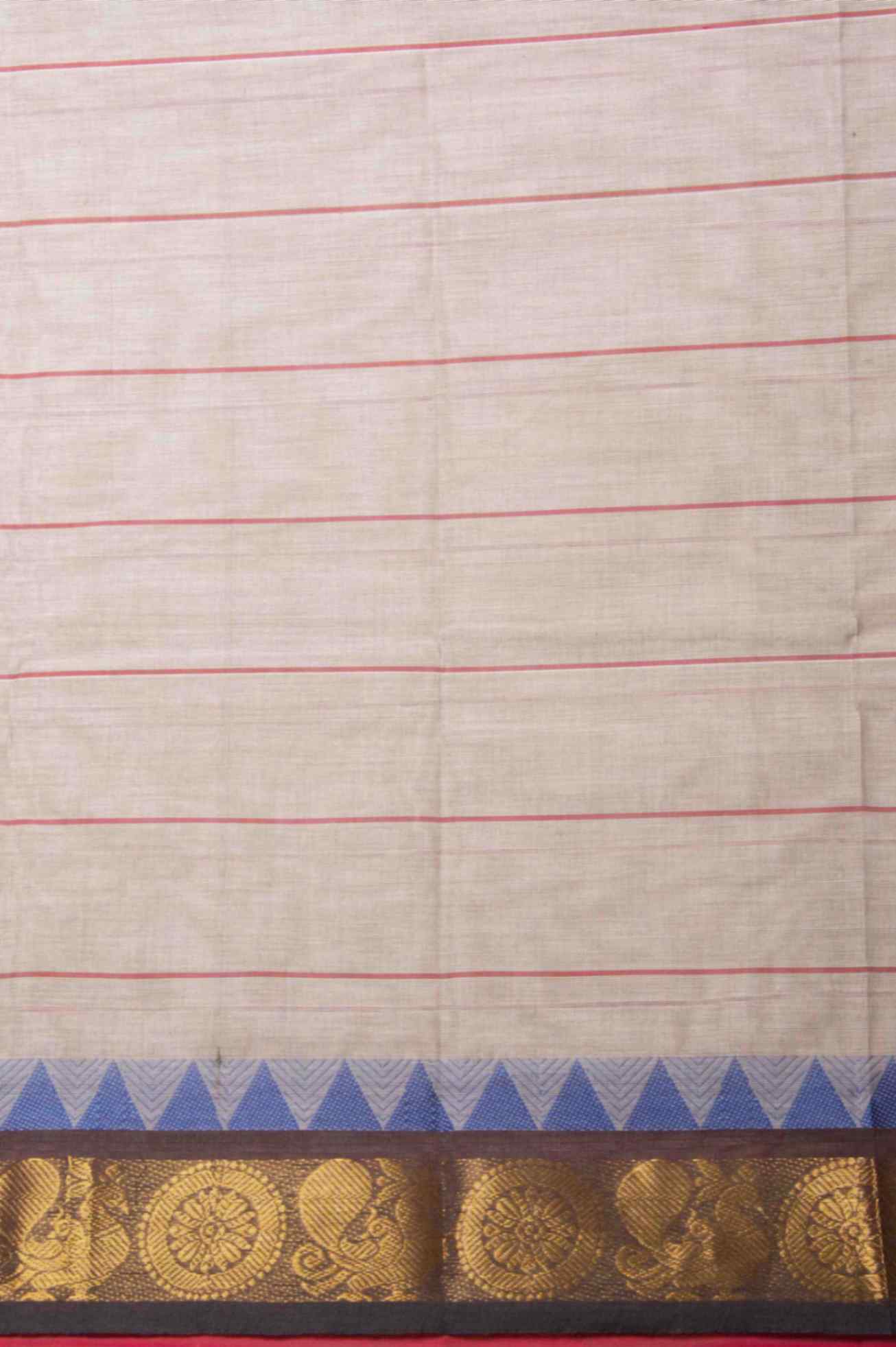 Grey ganga jamuna kanchi cotton saree