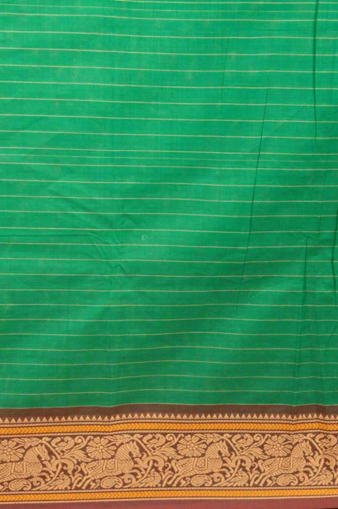 Green ayiram butta kanchi cotton saree