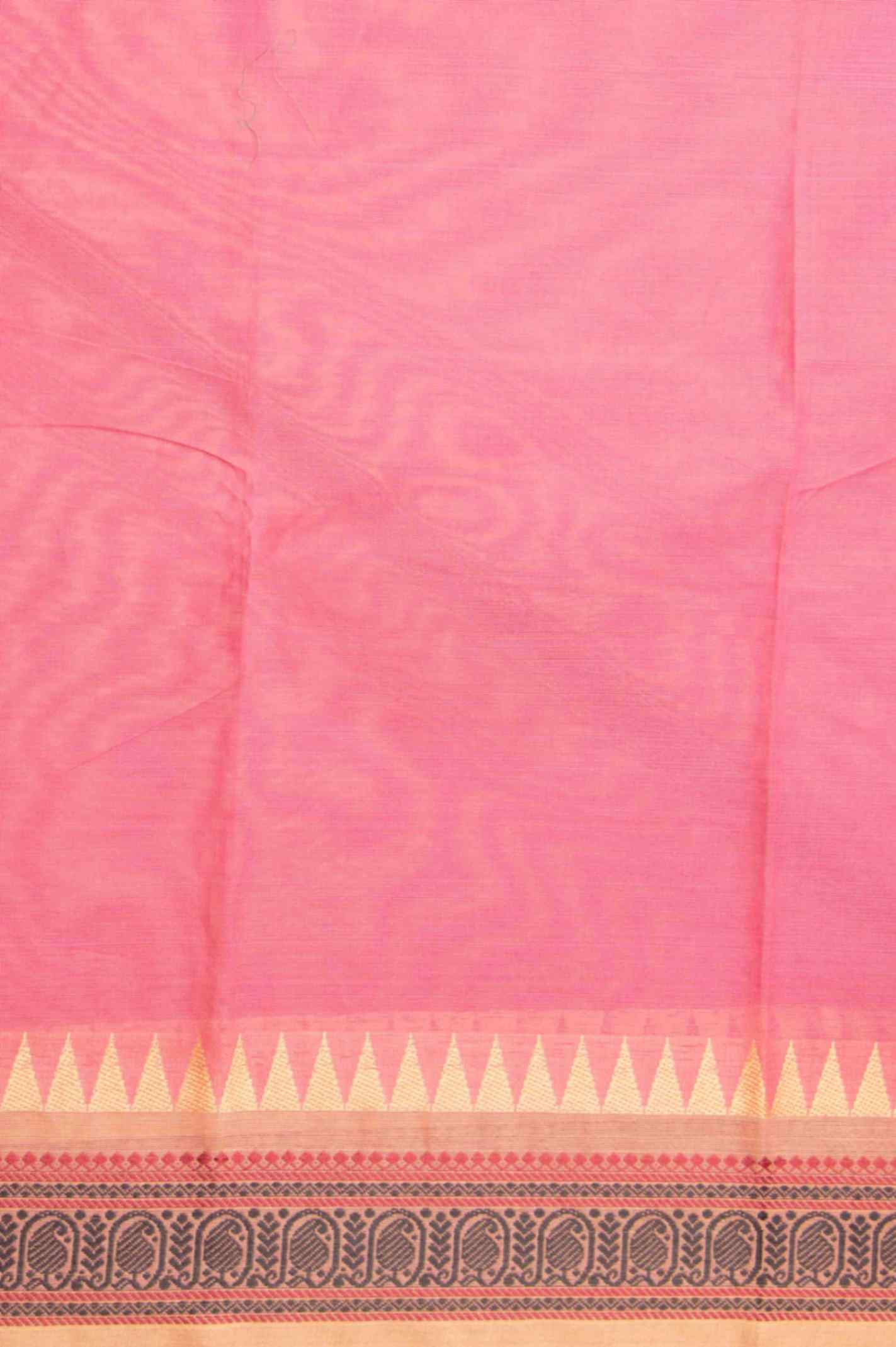 Soft pink kanchi cotton saree