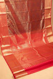 Red and maroon bridal silk saree