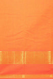 Orange muthu kattam kanchi cotton saree