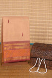 Cream kanchi cotton saree
