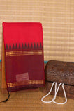 Red ganga jamuna kanchi cotton saree