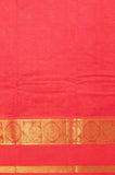 Red muthu kattam kanchi cotton saree