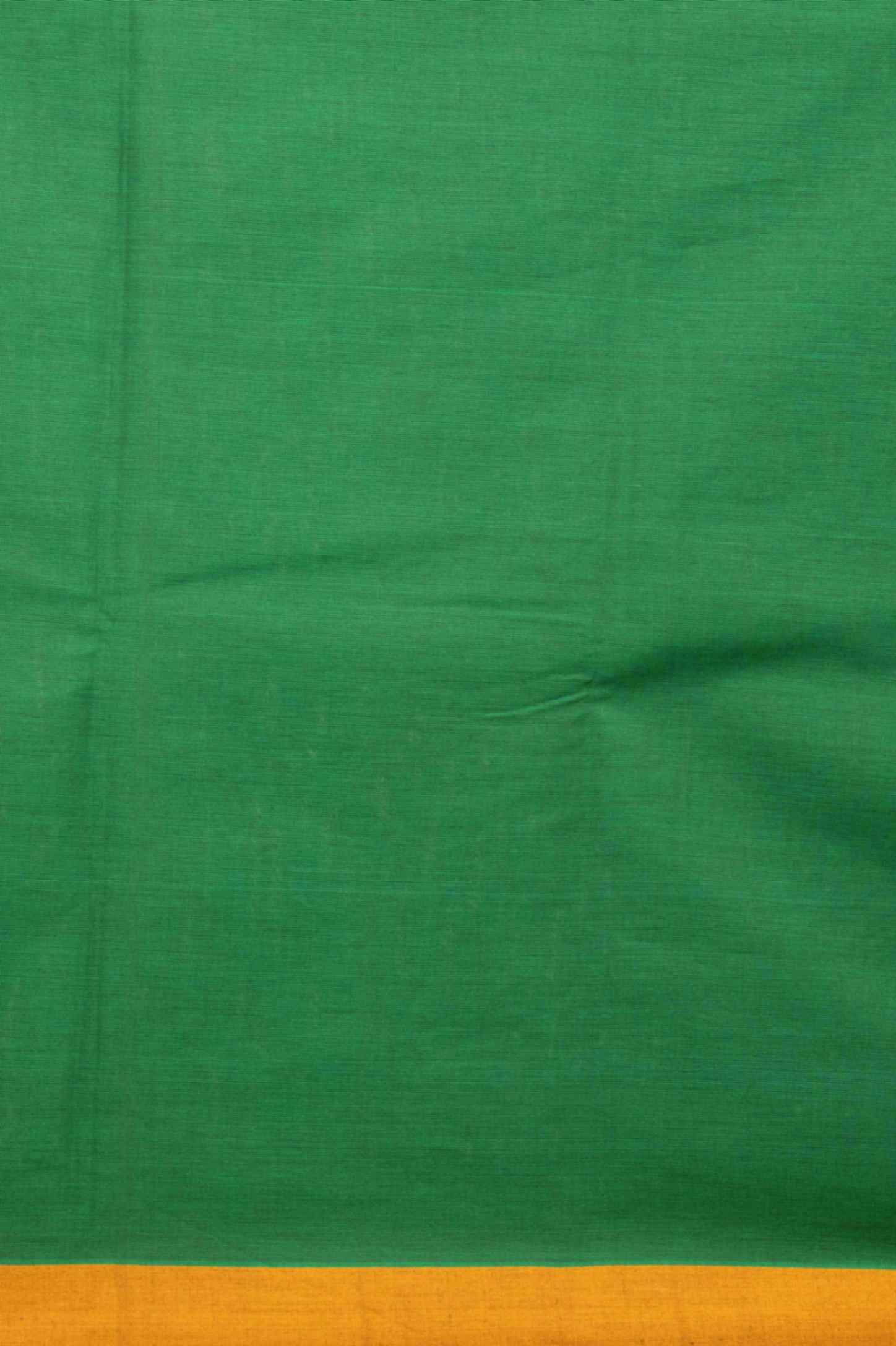 Green and mustard kanchi cotton saree
