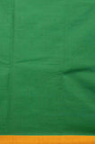Green and mustard kanchi cotton saree