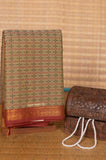 Greenish grey kanchi cotton saree