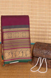 Purple veldhari kanchi cotton saree