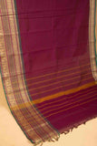 Purple veldhari kanchi cotton saree