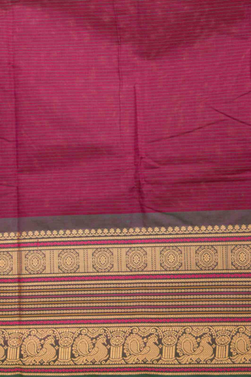 Purple veldhari kanchi cotton saree
