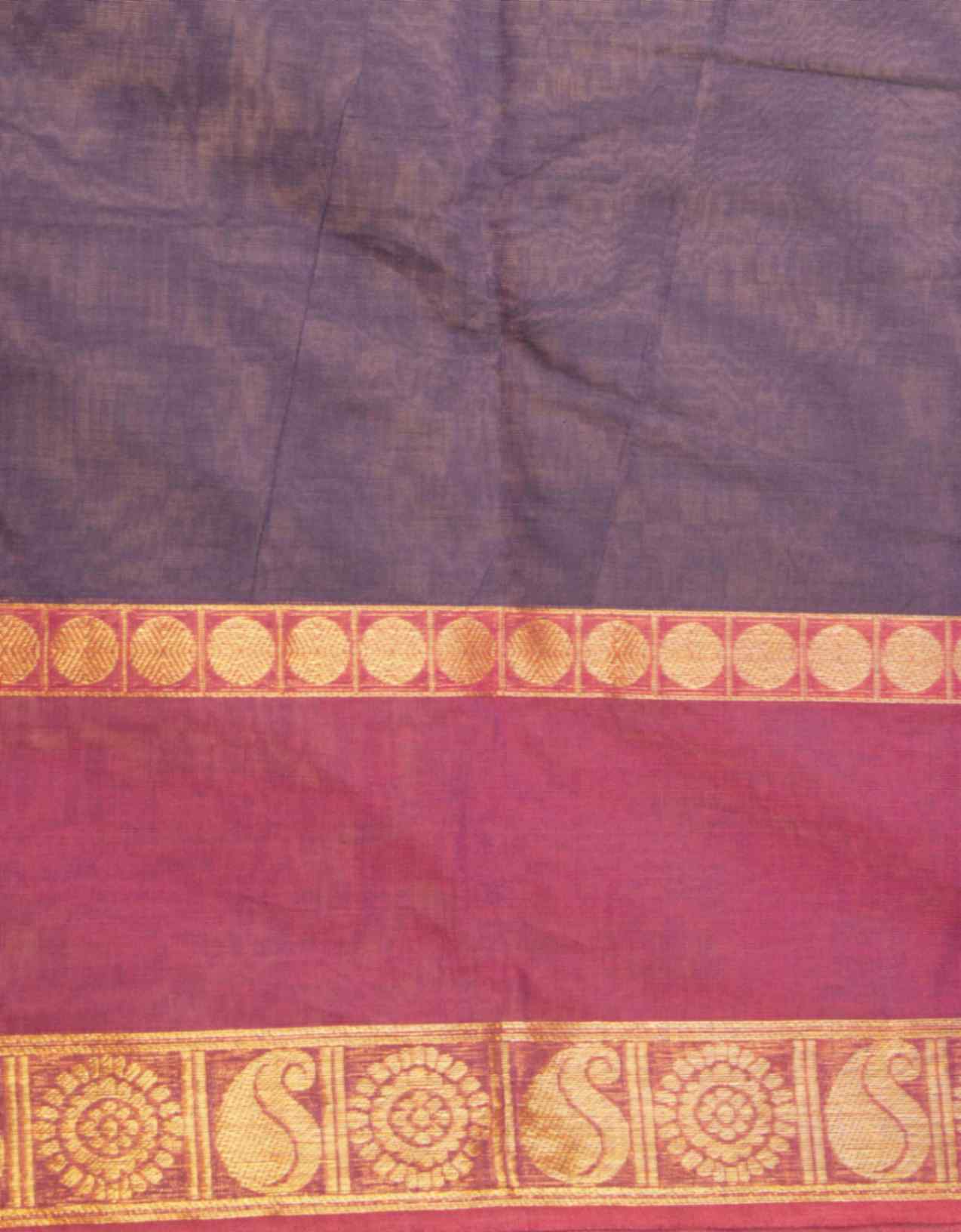 Navyblue vanasingaram kanchi cotton saree