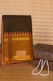 Black kanchi cotton saree