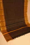 Black kanchi cotton saree