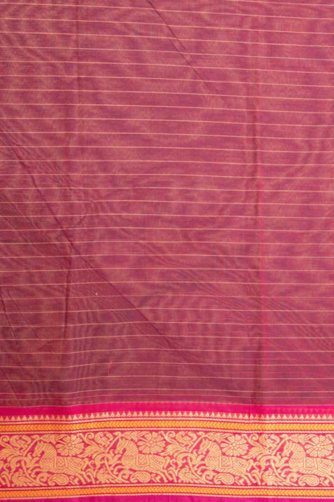 Purple aayiram butta kanchi cotton saree