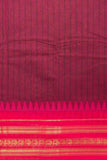 Purple adukku pettu kanchi cotton saree