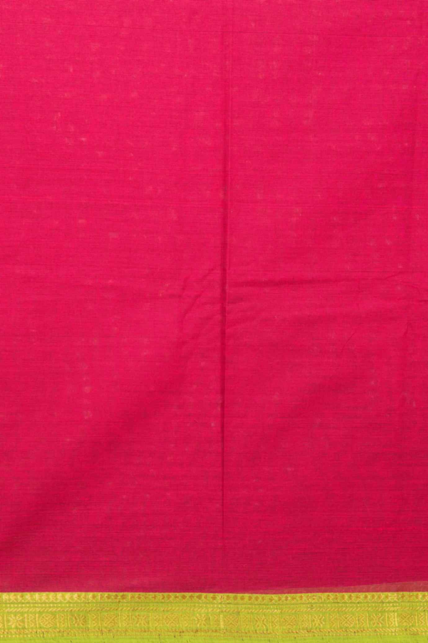 Purple and green butta kanchi cotton saree
