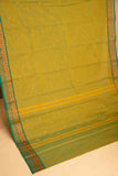 Leaf green kanchi cotton saree