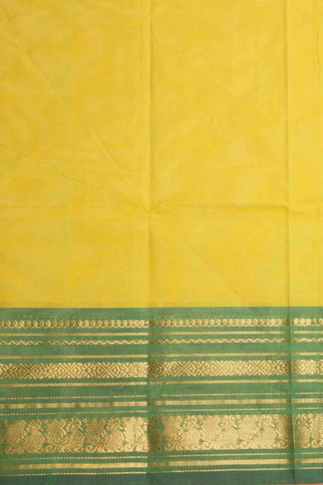 Mehendi green kanchi cotton saree