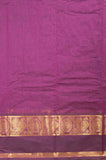 Purple muthu kattam kanchi cotton saree
