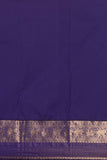 Red and navyblue soft silk saree