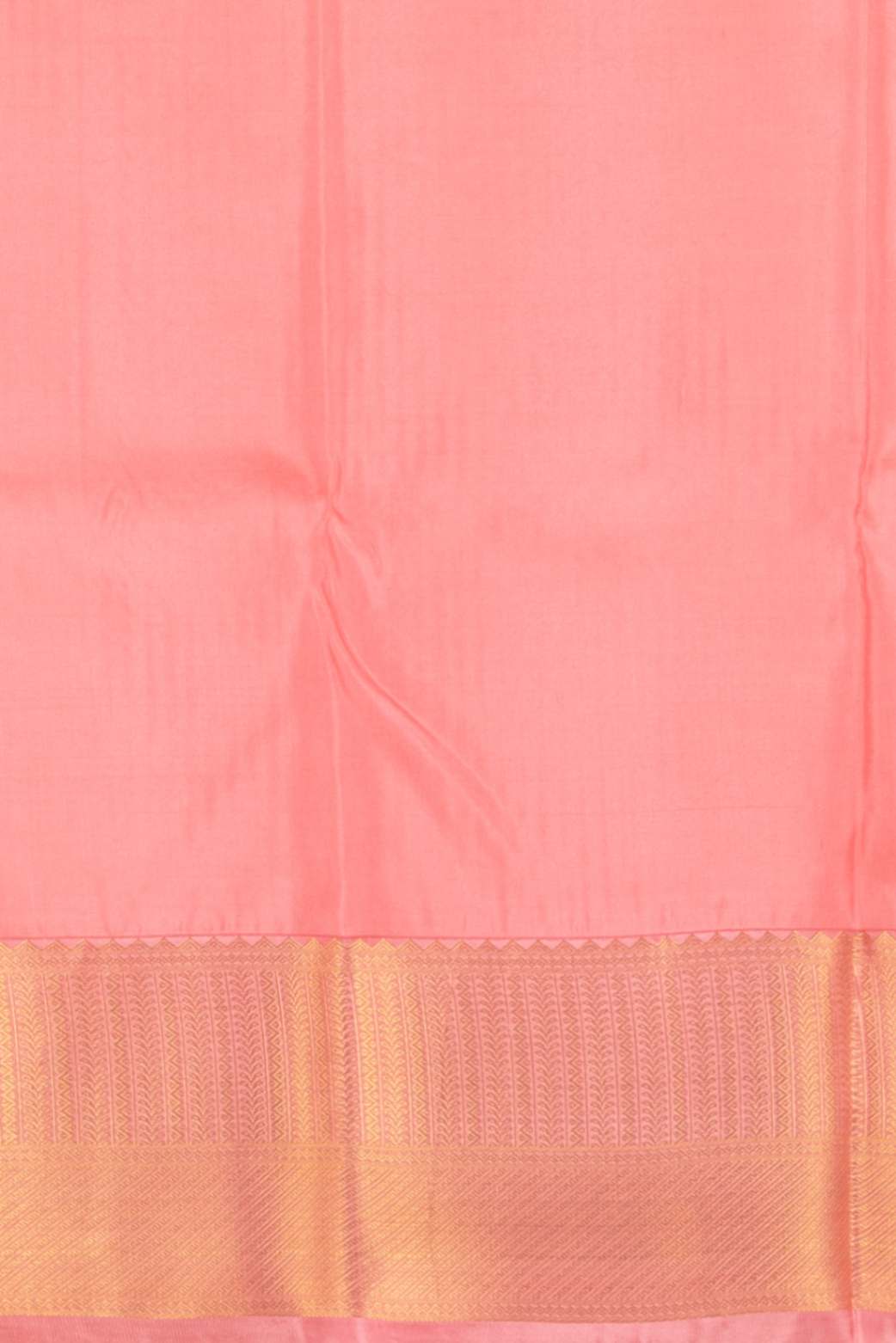 Pastel green and peach pure touch silk saree