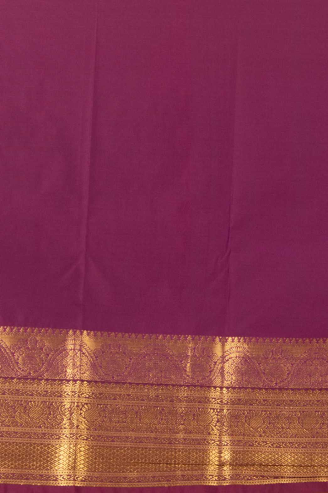 Golden and purple soft silk saree